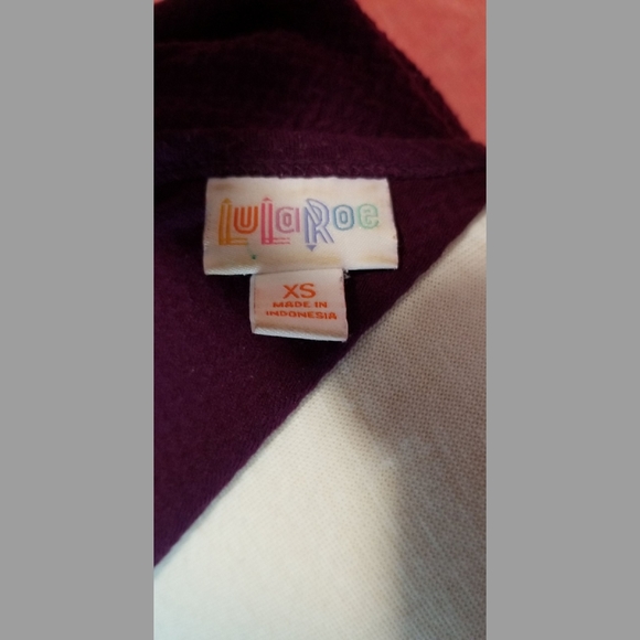 Purple midi flair lularoe dress - Picture 3 of 3